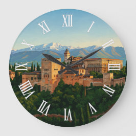 Reloj Redondo Grande Alhambra Granada Spain Travel