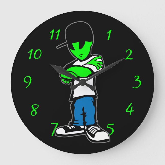 Reloj Redondo Grande Alien (Anverso)