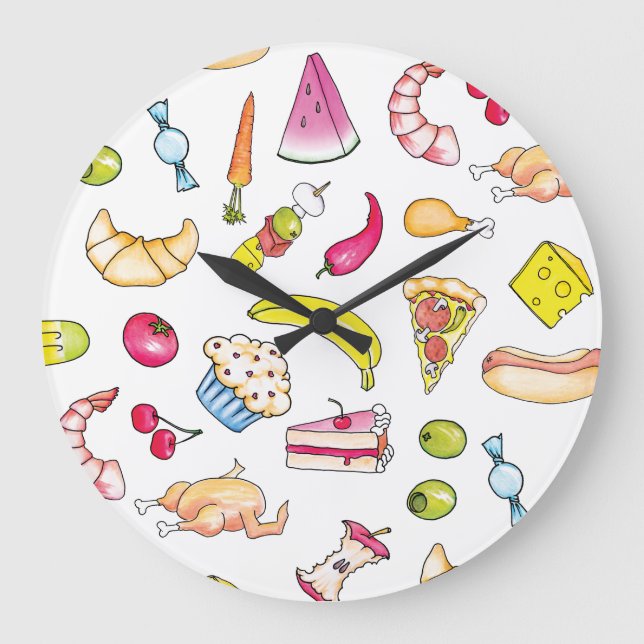 Reloj Redondo Grande Alimentos (Anverso)