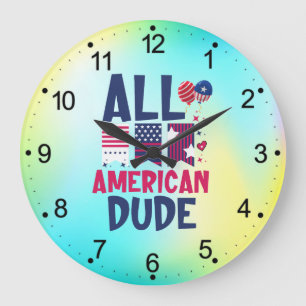 Reloj Redondo Grande All American Dude-96993