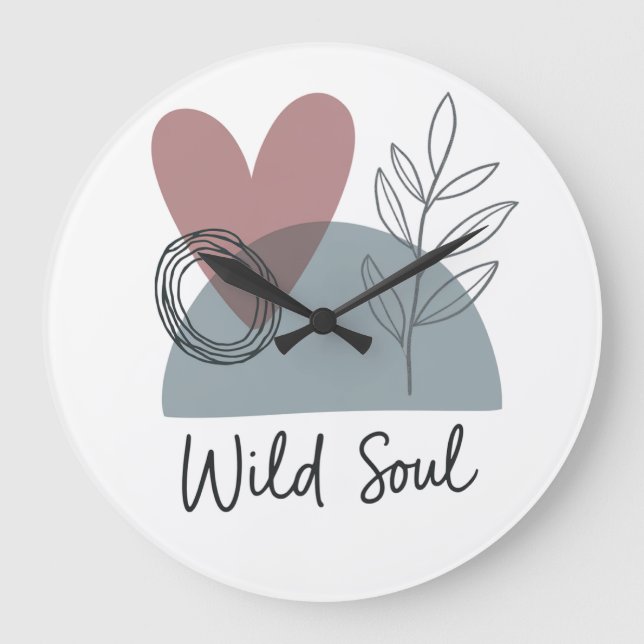 Reloj Redondo Grande Alma salvaje (Anverso)
