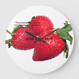 Reloj Redondo Grande Almohada de Fruta Natural para Decoración del Hoga
