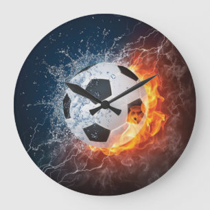 Reloj Redondo Grande Almohada de lanzamiento de pelota de fútbol/fútbol