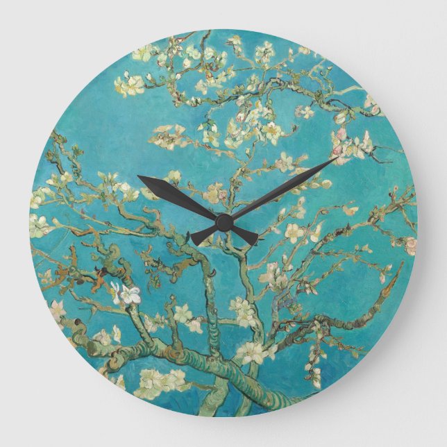 Reloj Redondo Grande Almond Blossom, 1890 por Vincent van Gogh (Anverso)