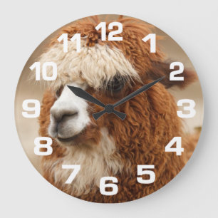 Reloj Redondo Grande Alpaca wall clock