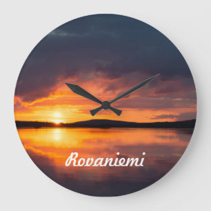 Reloj Redondo Grande Amanecer de Lapland