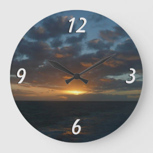Reloj Redondo Grande Amanecer en la costa oceánica del Mar II
