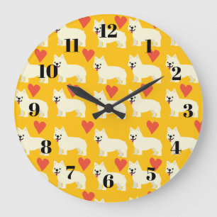 Reloj Redondo Grande Amante de Frenchie
