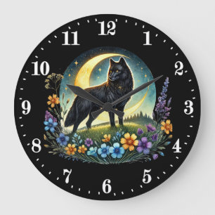 Reloj Redondo Grande Amantes de los lobos de Guay
