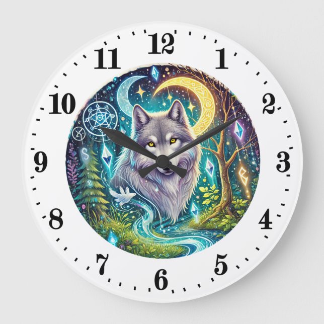 Reloj Redondo Grande Amantes de los lobos de Guay (Anverso)