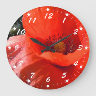Reloj Redondo Grande Amapola vertical