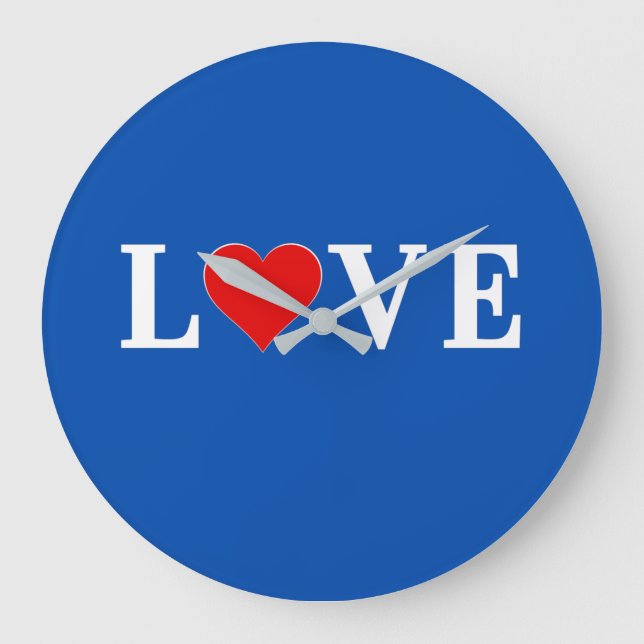 Reloj Redondo Grande AMAR la moda moderna (Anverso)