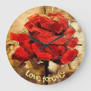 Reloj Redondo Grande Amar por siempre