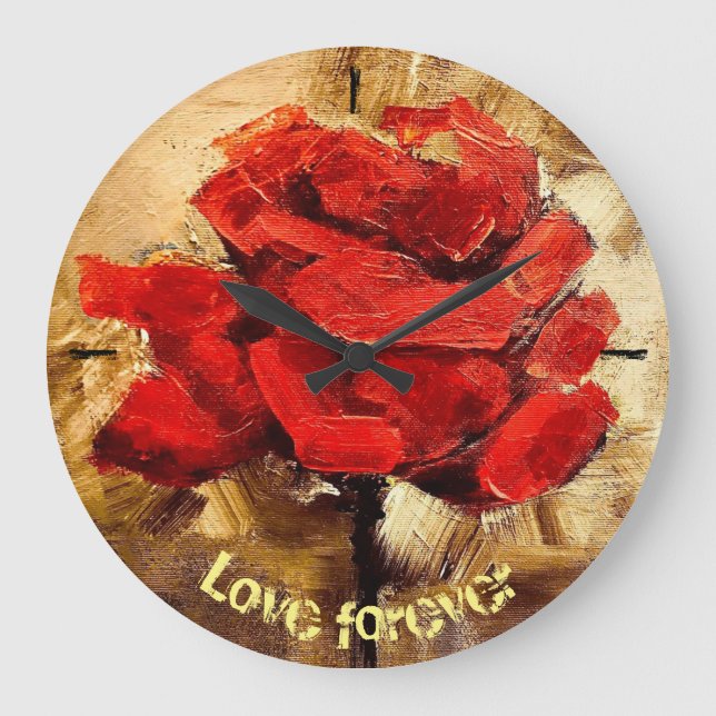 Reloj Redondo Grande Amar por siempre (Anverso)
