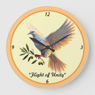 Reloj Redondo Grande "Amar siempre la armonía de la paz"