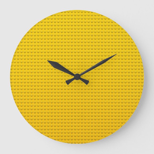 Reloj Redondo Grande amarillo amarillo amarillo amarillo amarillo amari (Anverso)