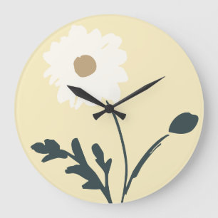 Reloj Redondo Grande Amarillo Mantequilla-Crema Modern Farmhouse Margar