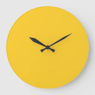 Reloj Redondo Grande Amarillo profundo rico saturado sol sólido resplan