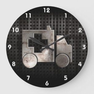 Reloj Redondo Grande Ambulancia rugosa