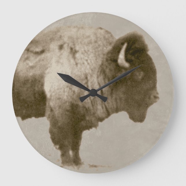 Reloj Redondo Grande American Bison (Anverso)