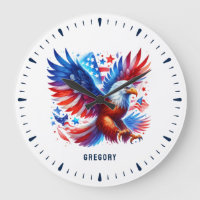American Eagle Patriotic Design Red White Blue