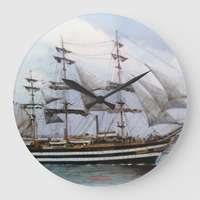 Reloj Redondo Grande Amerigo Vespucci (Anverso)