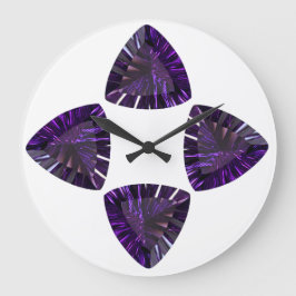 Reloj Redondo Grande Amethyst Febrero Birthstone Purple Large Clock