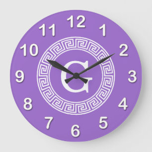 Reloj Redondo Grande Amethyst What Greek Key Rnd Frame First Monograma