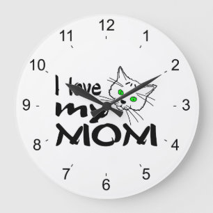 Reloj Redondo Grande Amo A Mi Mamá