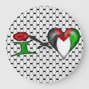 Reloj Redondo Grande Amo Palestina