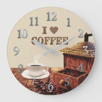 Amoladora de café con los granos de café del amor