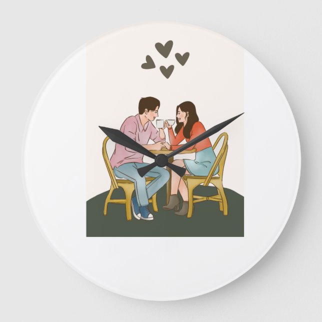 Reloj Redondo Grande Amor (Anverso)