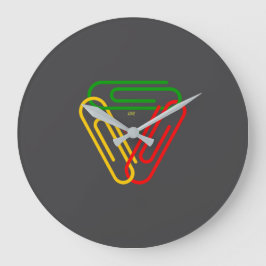 Reloj Redondo Grande Amor - Paz - Unidad