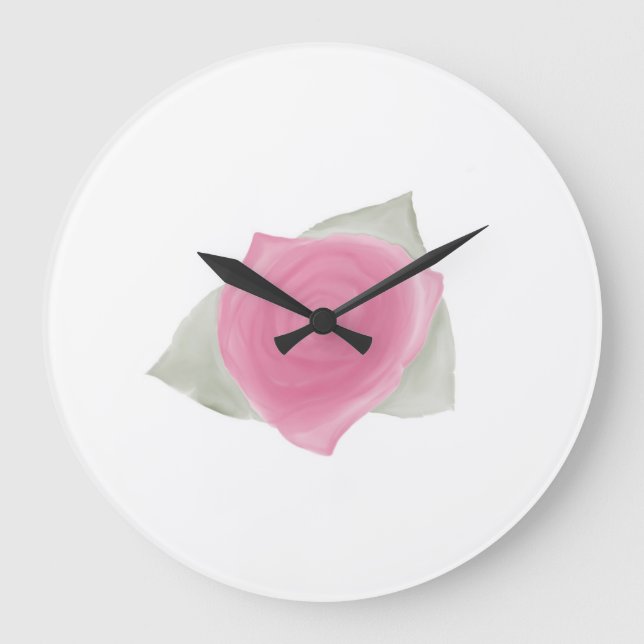 Reloj Redondo Grande Amor & Rosas (Anverso)