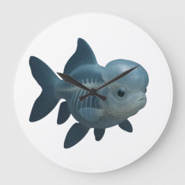 Reloj Redondo Grande Anatomía translucida de peces