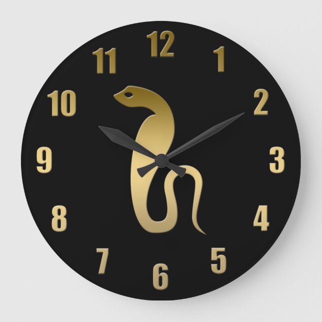 Reloj Redondo Grande Ancient Egyptian snake – goddess Renenutet (Anverso)