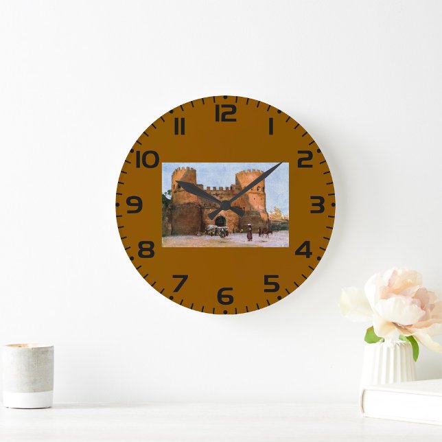 Reloj Redondo Grande Ancient Roman Historic Architecture (Subido por el creador)