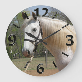 RELOJ REDONDO GRANDE ANDALUSIAN HORSE HEAD MORISCO