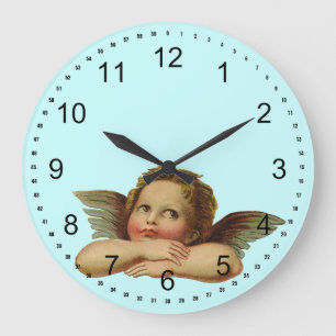 Reloj Redondo Grande Ángel del vintage
