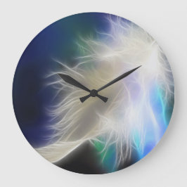 Reloj Redondo Grande Angel Feather Wall Clock