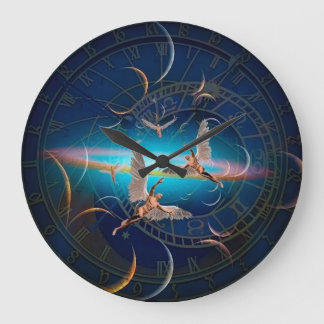 Reloj Redondo Grande Angels a través del tiempo