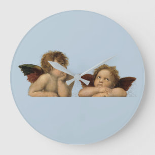 Reloj Redondo Grande Angels ángel Raffael - Madonna Sixtina Raphael -