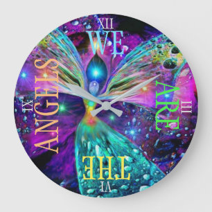 RELOJ REDONDO GRANDE ANGELS TIME WATCH