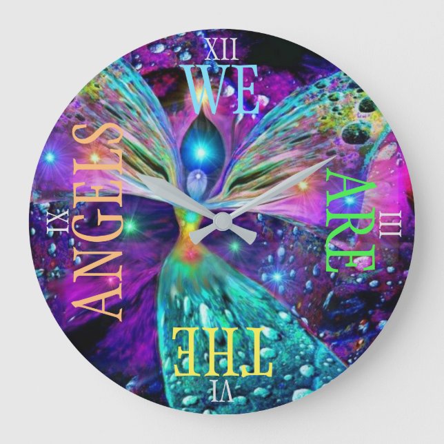 RELOJ REDONDO GRANDE ANGELS TIME WATCH (Anverso)