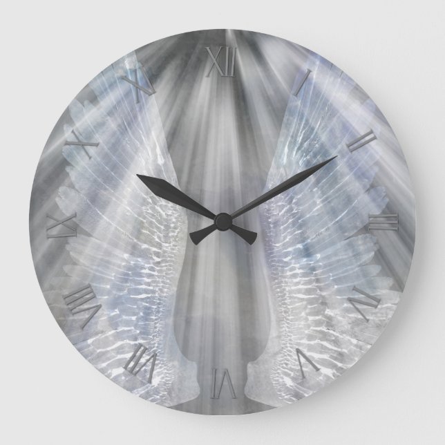 Reloj Redondo Grande Angels wings and light (Anverso)