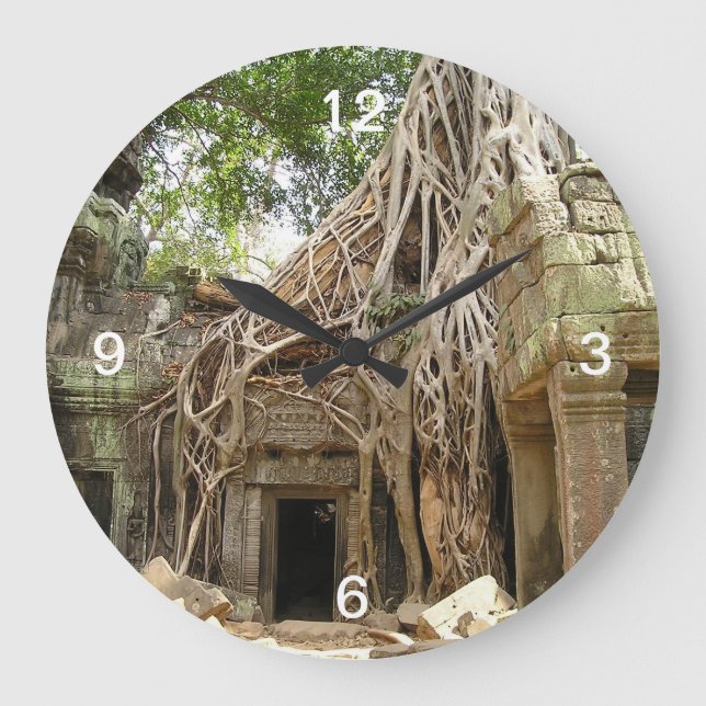 Reloj Redondo Grande Angkor Wat Cambodia (Anverso)
