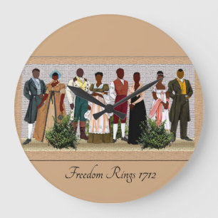 Reloj Redondo Grande Anillos de libertad 1712 