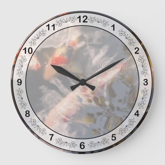 Reloj Redondo Grande Animal - Pescado - Ser koi (Anverso)