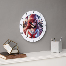 RELOJ REDONDO GRANDE ANIMEGIRL