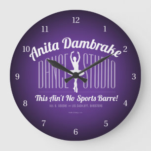 Reloj Redondo Grande Anita Dambrake Dance Studio